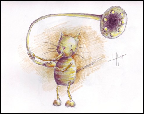 Gjallarhorn or "yelling horn"