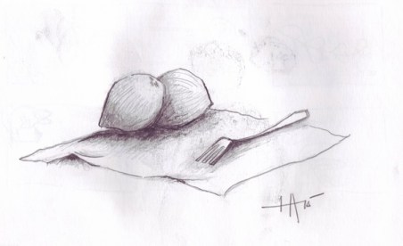 still life with fork