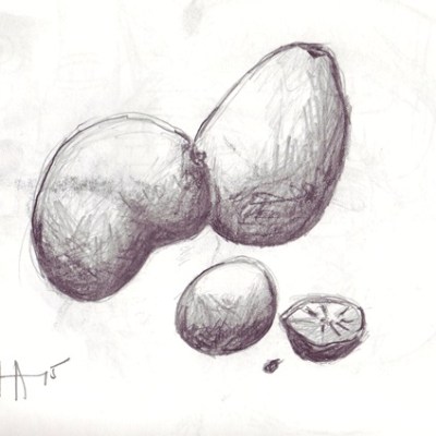 Still life with a&nbsp;mango