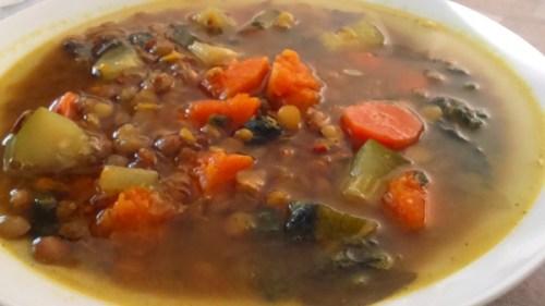 Lentil soup pumpkin