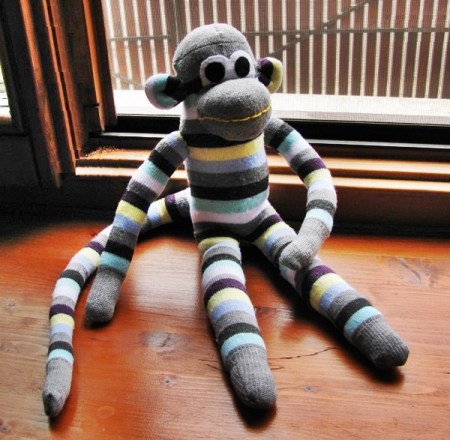 sock monkey front