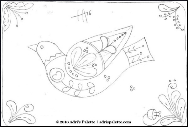 bird embroidery design