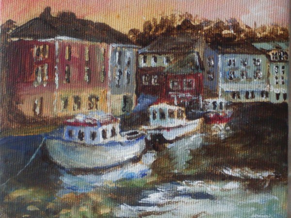 Dusk falling on&nbsp;Padstow