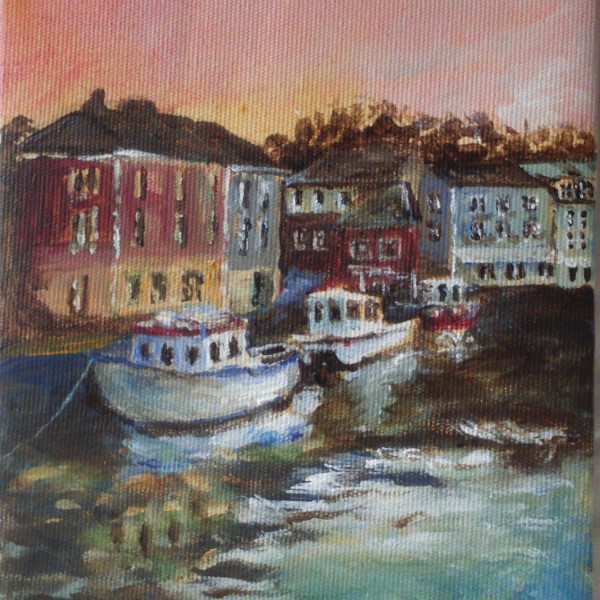 Dusk falling on&nbsp;Padstow