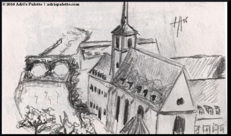 St Jean church sketch