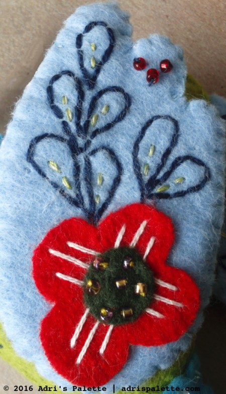 French hen aqua green wing