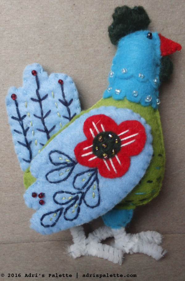 French hen aqua green