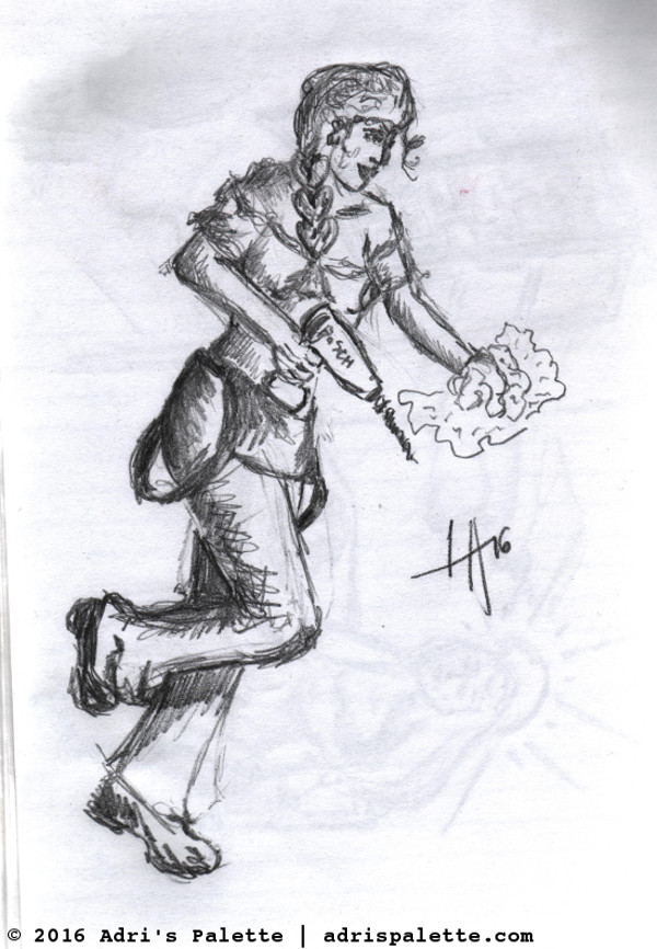 posture study for painting