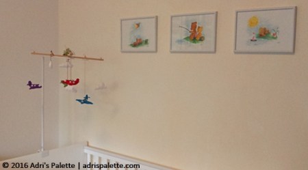 airplane mobile in room