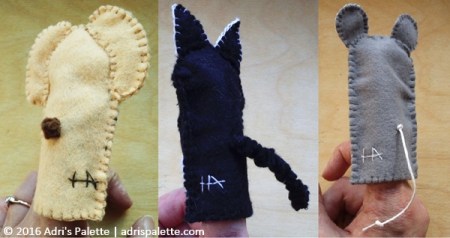 finger puppet tails